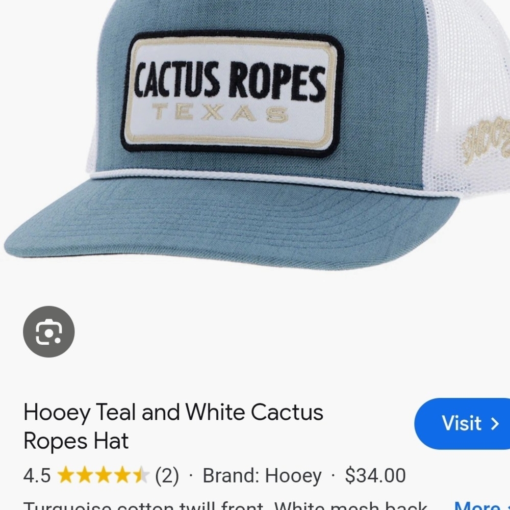 Hooey Kids Snapback Hat - Blue and White - Picture 5 of 6